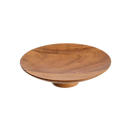 Visuel 1 du produit Coupe sur pied en bois d’acacia naturel - Ø 22 x H 6 cm