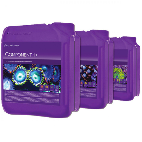 Visuel 1 du produit Composants aquariophiles 1+, 2+, 3+ bio AQUAFOREST - lot de 3 x 5L