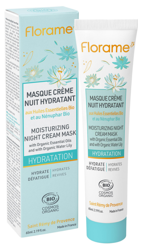 Visuel 1 du produit Masque crème nuit hydratant Florame gamme Hydratation - 65 ml