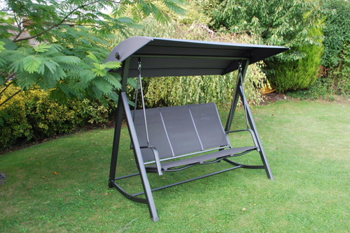 Visuel 5 du produit Balancelle de jardin aluminium anthracite mat MWH Kedline