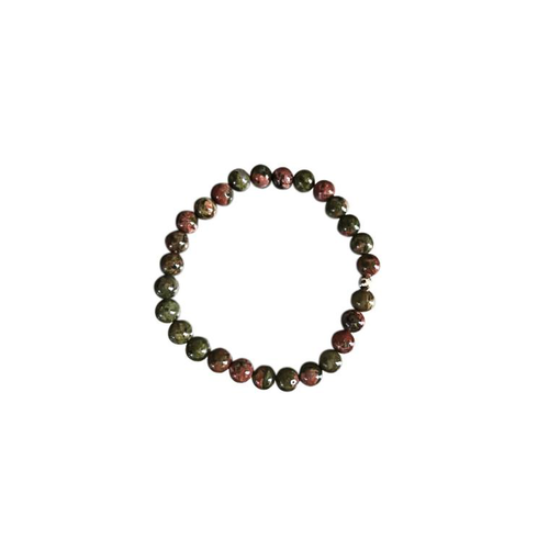 Visuel 1 du produit Bracelet unakite vert 6mm