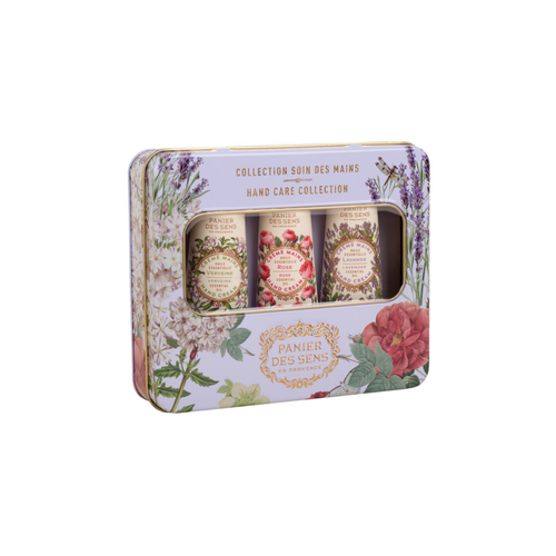 Visuel 1 du produit Coffret 3 crèmes mains Les Essentiels lavande, rose, verveine Panier des Sens - 3 x 30 ml