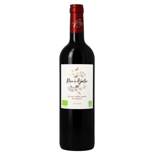 Visuel 1 du produit Rien à ajouter vin de Bordeaux AOC bio rouge sans sulfites Château Cajus - 75 cl