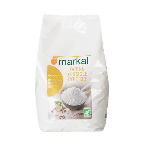 Visuel 1 du produit Farine de seigle T130 bio – 1 kg