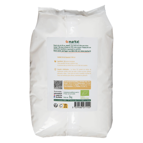 Visuel 2 du produit Farine de blé T65 - 1 kg