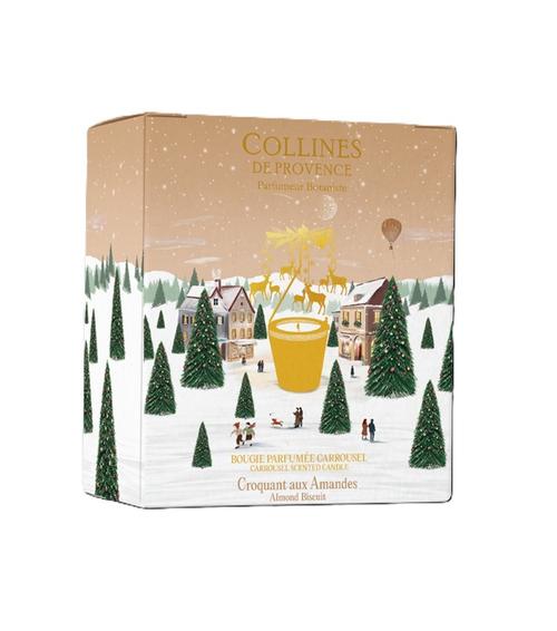 Visuel 1 du produit Coffret 3 bougies parfumées croquant aux amandes Noël Les Collines de Provence - 75 g