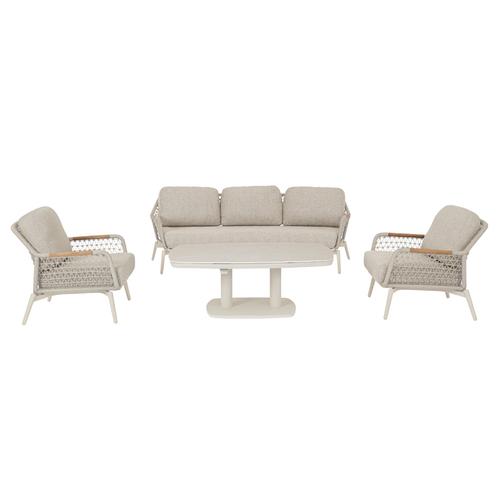 Visuel 10 du produit Fauteuil Eulero alu/teck/corde