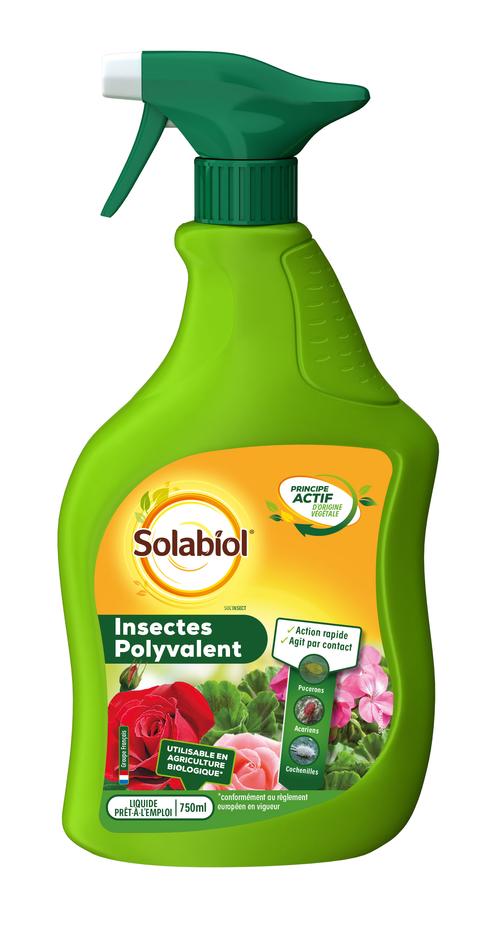 Visuel 1 du produit Traitement insecticides insectes polyvalent prêt-à-l'emploi Solabiol - 750 ml
