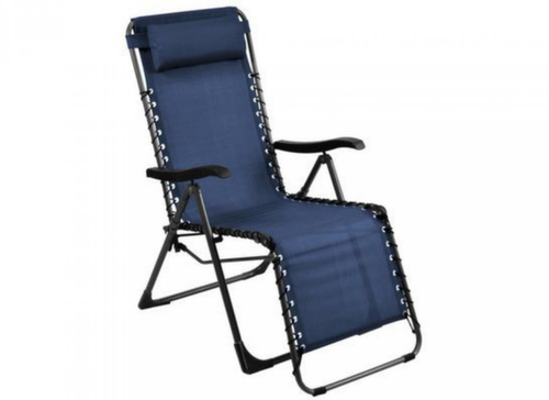 Visuel 1 du produit Fauteuil relax basculant, graphite et bleu, PROLOISIRS NEO