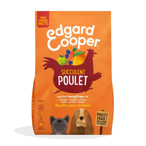 Visuel 1 du produit Croquettes pour chien adulte au poulet sans céréales Edgard & Cooper - 12 kg