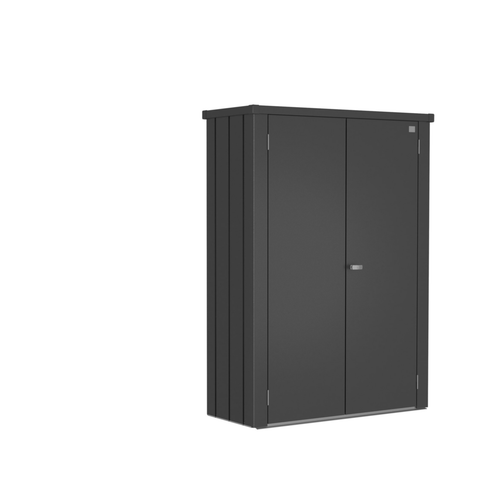 Visuel 1 du produit Armoire pour terrasse Romeo coloris gris en acier galvanisé - 132 x 57 x 81 cm