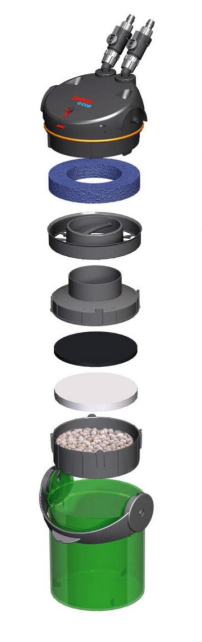 Visuel 3 du produit Filtre pour aquarium économique, jusqu'à 130L - EHEIM Ecco Pro 130