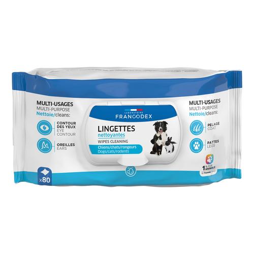 Visuel 1 du produit Lingettes nettoyantes multi-usages pour chats et chiens