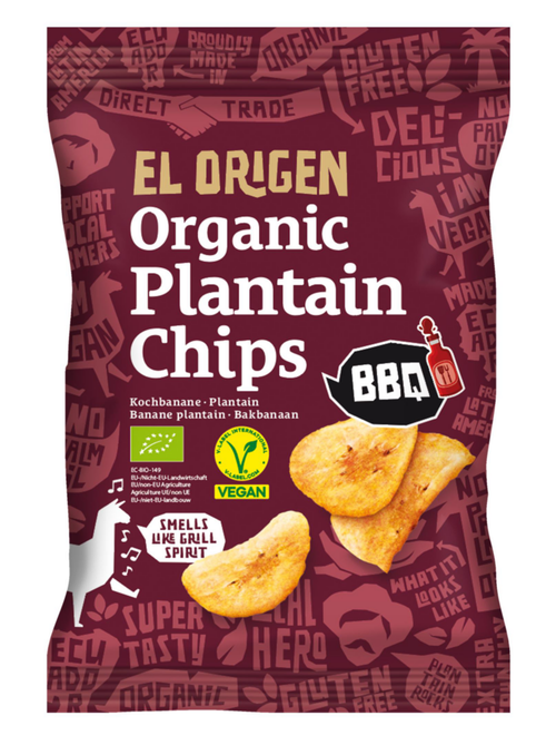 Visuel 1 du produit Chips banane plantain barbecue bio El Origen - 80 g