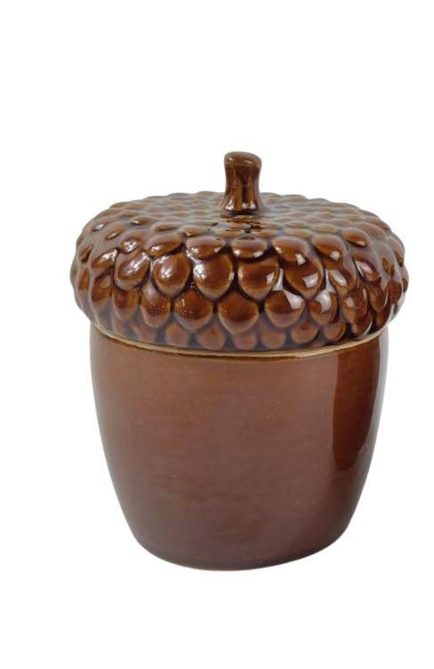 Visuel 1 du produit Boîte décorative forme gland coloris marron Cades Design - L 12 x H 10 x P 9,8 cm