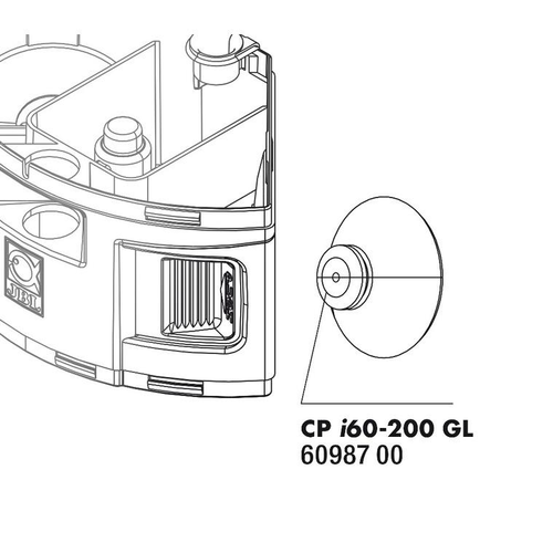 Visuel 1 du produit Ventouses pour filtre intérieur coloris noir JBL CristalProfi i GreeLine – x 2