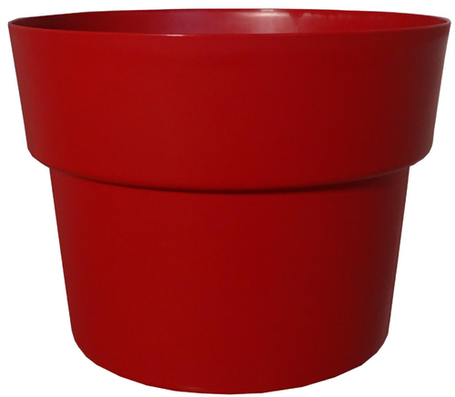 Visuel 1 du produit Pot en plastique recyclé coloris rouge Rubis Cocoripot 35 L - Ø 43 x H 33,5 cm
