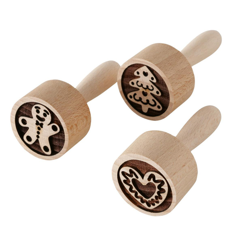 Visuel 1 du produit Tampon à biscuits en bois Ginger - Ø 4 x H 8 cm