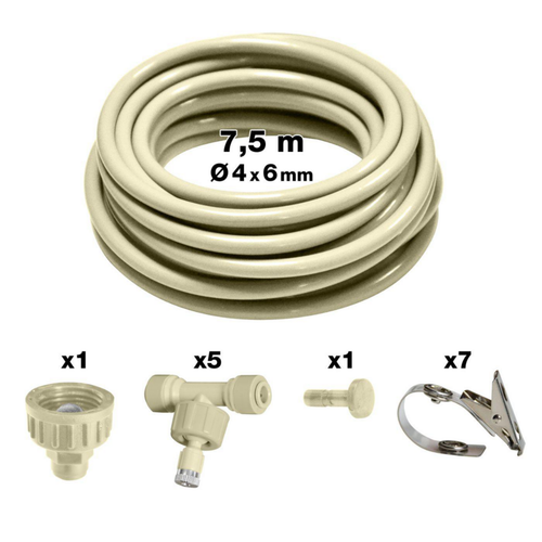 Visuel 1 du produit Kit de brumisation portable blanc Jardibric – 7,5 m