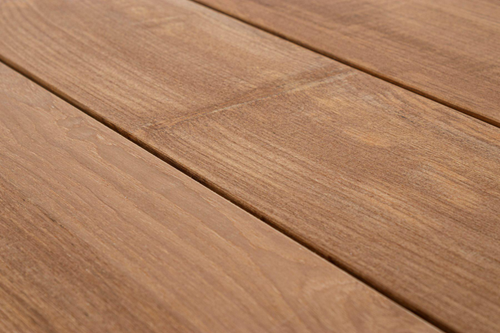 Visuel 11 du produit Table avec allonges Capucine coloris bois en aluminium et teck - 253/319/384 x 110 cm