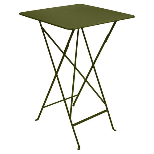 Visuel 1 du produit Mange debout Bistro coloris vert en acier Fermob - 71 x 71 x 105 cm