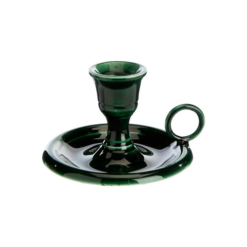 Visuel 1 du produit Chandelier avec anse en aluminium vert - 11 x 12 x 7 cm