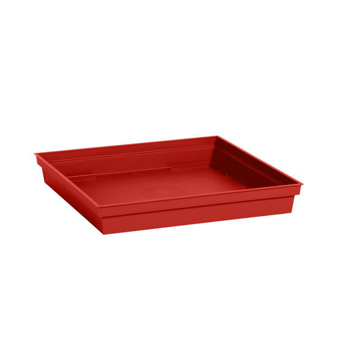 Visuel 1 du produit Soucoupe Toscane carree Rouge rubis L32,6x l32,6x H4 cm