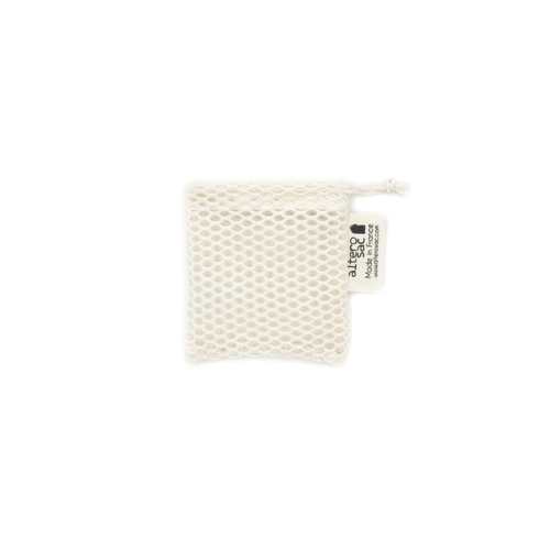Visuel 1 du produit Mini filet à chutes de savons en coton bio Alterosac – 8,5 x 8,5 cm