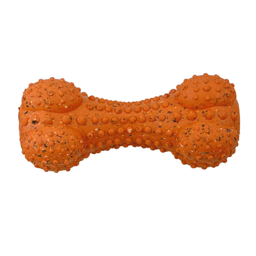 Visuel 1 du produit Jouet pour chien en caoutchouc naturel et Nike Grind coloris orange os Max Fusion - Taille M