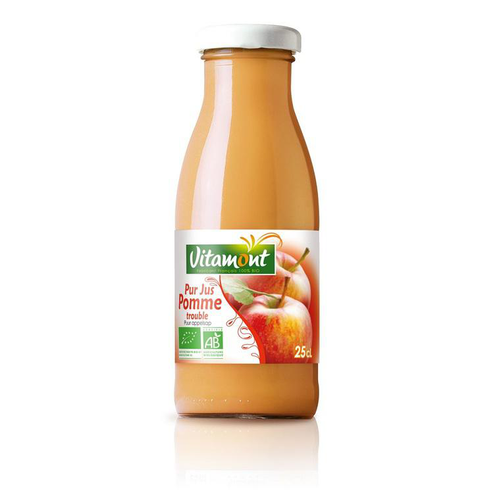 Visuel 1 du produit Pur jus de pommes bio Vitamont - 25 cl