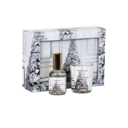 Visuel 1 du produit Coffret bougie parfumée et parfum d’ambiance Lothantique Sapin blanc - 75 g et 50 ml