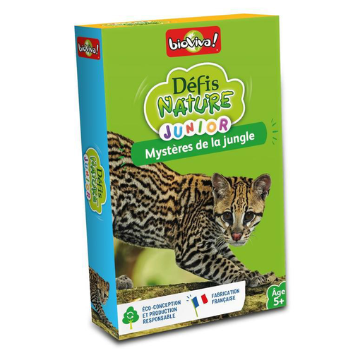 Visuel 1 du produit Jeu de cartes Défis nature junior - Mystères de la jungle Bioviva Éditions