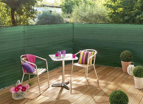 Visuel 2 du produit Natte brise-vue tissée coloris vert Nortène Supratex - 5 m x H 100 cm