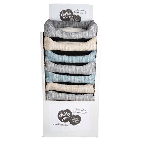 Visuel 1 du produit Couchage pour chien coloris multicolore corbeille rectangulaire Duvoplus - 60 x 45 x 16 cm