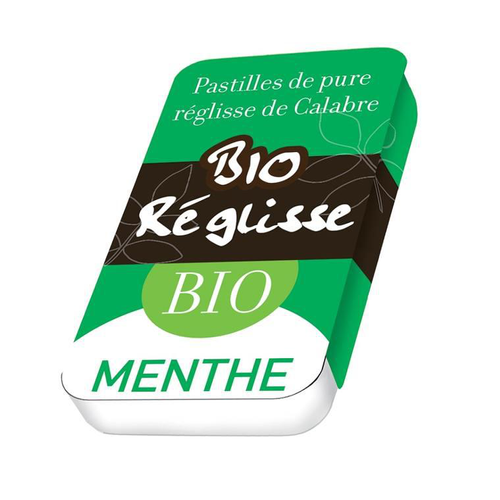 Visuel 1 du produit Pastilles réglisse à la menthe de Calabre Bio - 10 g