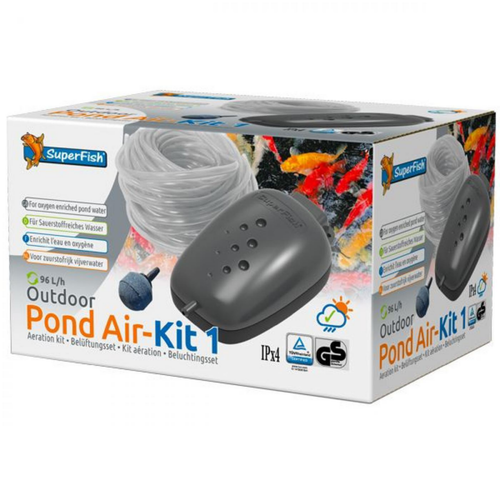 Visuel 1 du produit Kit d’aération pour bassin 96 L/H - SUPERFISH Pond Air-Kit 1 Outdoor