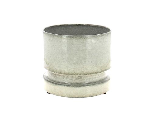 Visuel 1 du produit Cache-pot en zinc blanc Woodlog grand modèle - Ø 31 x H 27 cm