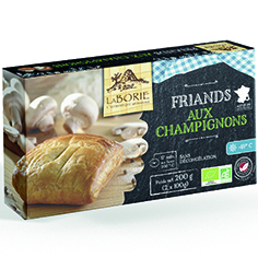 Visuel 1 du produit Friands aux champignons surgelés bio La Borie - 200 g
