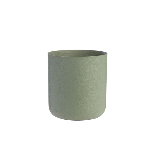 Visuel 1 du produit Cache-pot en zinc coloris vert – Ø 18 x H 18 cm