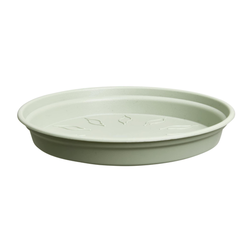 Visuel 1 du produit Soucoupe ronde en plastique vert pierre Elho green Basics - Ø 10 cm