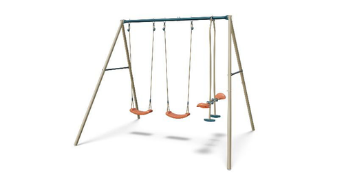 Visuel 1 du produit Portique en métal Aléo by Trigano Ava 3 agrès - H 2,20 m