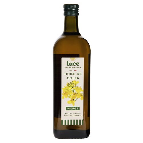 Visuel 1 du produit Huile de colza vierge bio en bouteille de verre Luce - 1 L