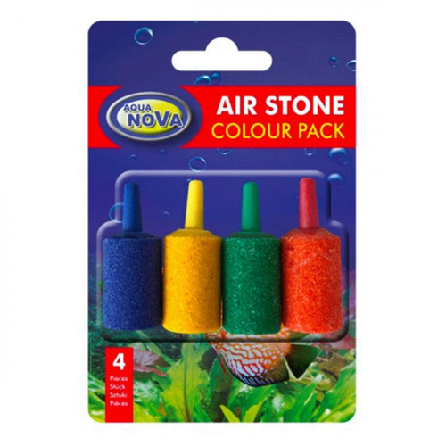 Visuel 1 du produit Diffuseur à air cylindrique coloré, AQUA NOVA - 2.5x1.5cm, lot de 4