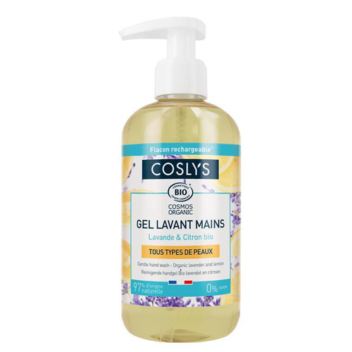 Visuel 1 du produit Gel lavant mains lavande citron bio Coslys - 300 ml