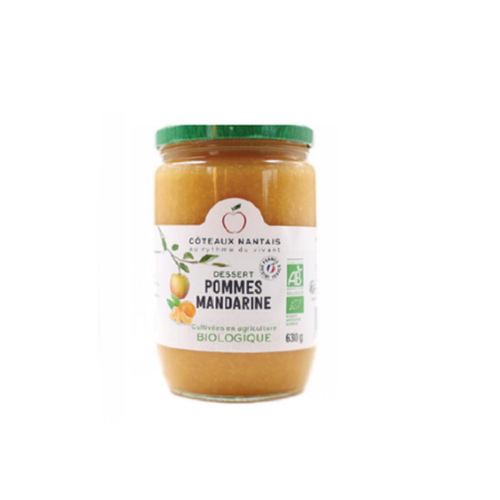 Visuel 1 du produit Dessert de pomme mandarine bio Coteaux Nantais - 630 g
