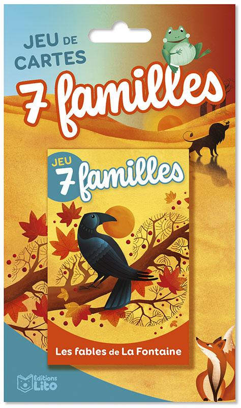 Visuel 1 du produit Jeu de cartes "7 familles - Les fables de La Fontaine" aux Éditions Lito