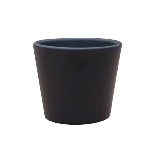 Visuel 1 du produit Cache-pot en céramique coloris anthracite mat Fresh Baby A6 - Ø 7 x H 6 cm