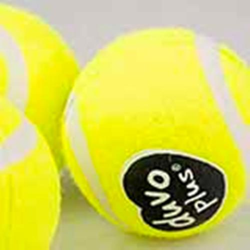 Visuel 1 du produit Jouet pour chien coloris jaune balle de tennis Duvoplus - Ø 10 cm
