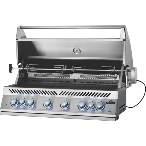 Visuel 4 du produit Barbecue gaz encastrable inox Napoléon Big 44 6 brûleurs - 116 x 70 x 61 cm