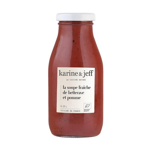 Visuel 1 du produit Soupe fraîche betterave et pomme bio Le bonheur est dans le pot - 25 cl